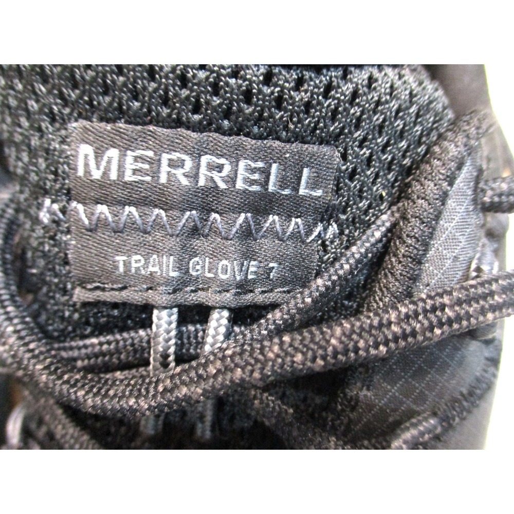 Merrell Trail Glove 7 Womens Barefoot Running Shoes Black Gum Vibram J067708 7.5 - Picture 10 of 11